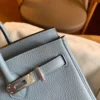 GPC Mode Birkin Togo J7 Linen blue Silver Hardware 25cm Full Handmade Phw