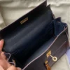 GPC Mode kelly colormatic Black & Brown & Blue Gold Hardware 25cm Full Handmade