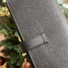 GPC Mode Bearn Long Wallet Epsom Black Silver Hardware Full Handmade