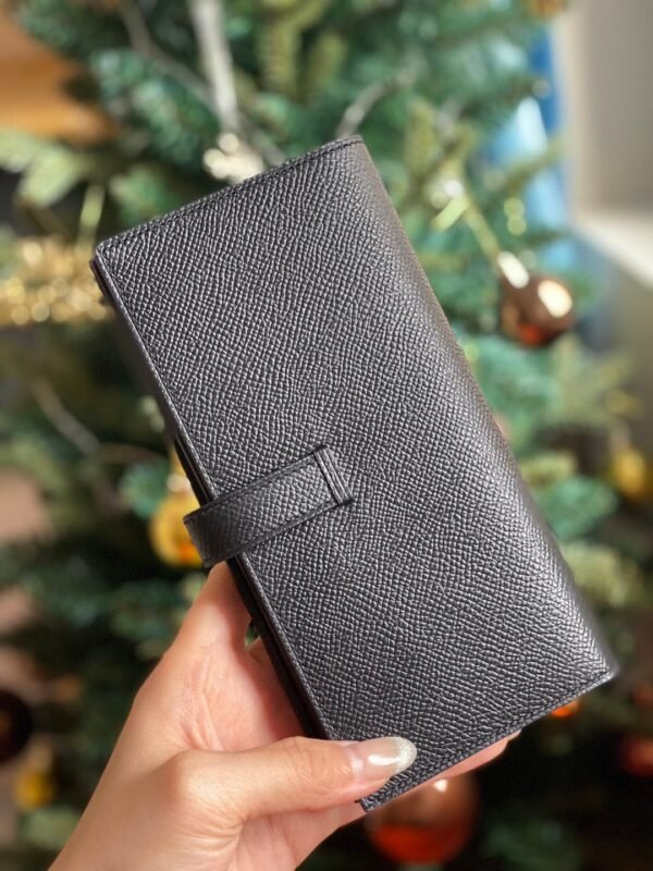 GPC Mode Bearn Long Wallet Epsom Black Silver Hardware Full Handmade