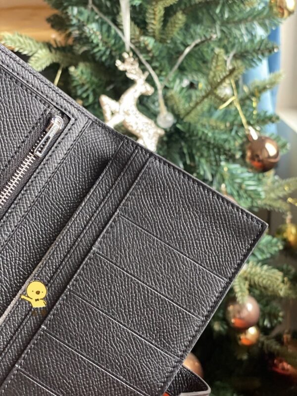 GPC Mode Bearn Long Wallet Epsom Black Silver Hardware Full Handmade