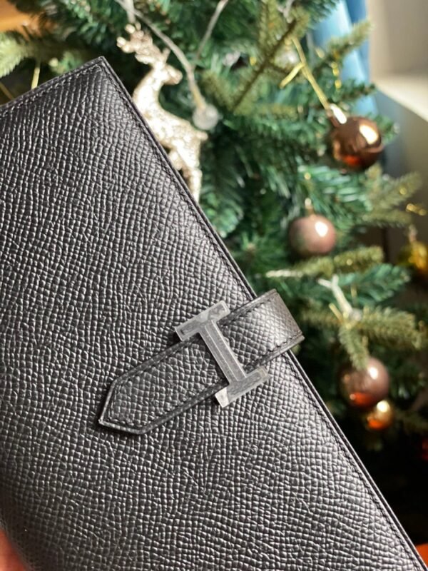 GPC Mode Bearn Long Wallet Epsom Black Silver Hardware Full Handmade