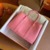 GPC Geta bag Garden party Epsom 1Q Cream Pink Silver Hardware 30cm Full Handmade