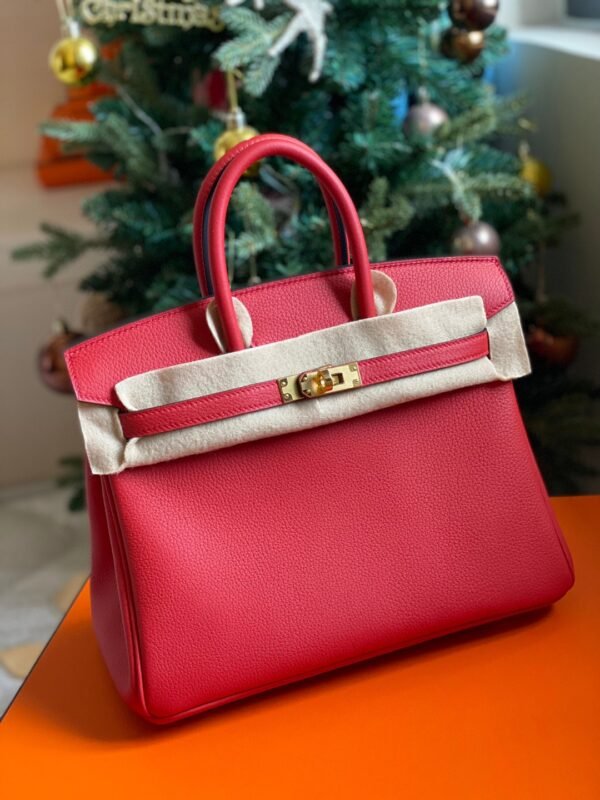 GPC Mode Birkin Togo Deep Rose Red Gold Hardware 25cm Full Handmade