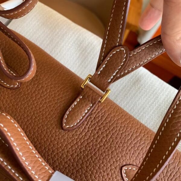 GPC Mode Kelly ado TC Leather Golden Brown Gold Hardware 22cm Full Handmade