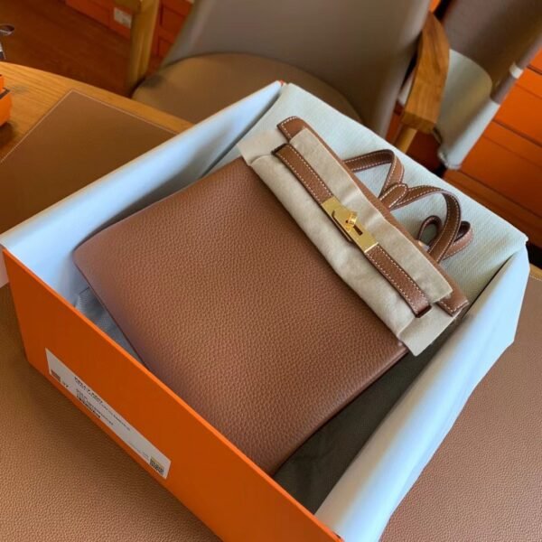 GPC Mode Kelly ado TC Leather Golden Brown Gold Hardware 22cm Full Handmade