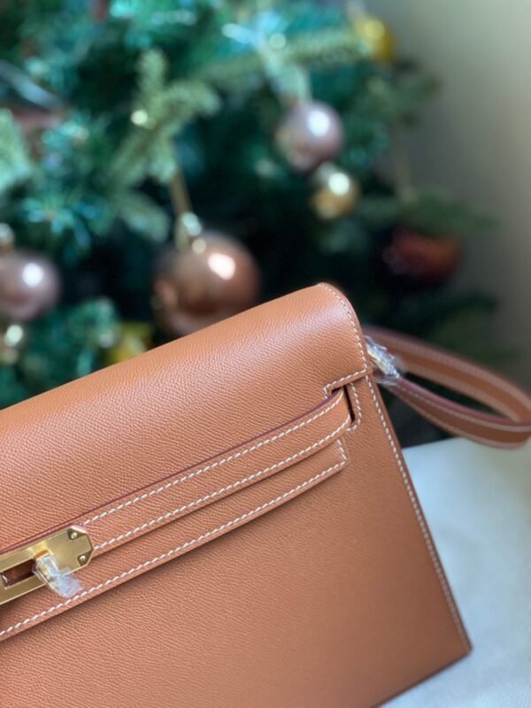 GPC Mode Kelly elan Madame Leather Golden Brown Gold Hardware 27cm Full Handmade