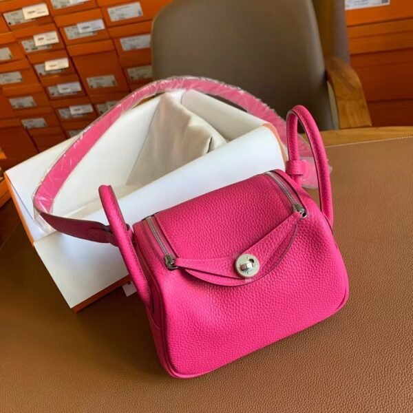 GPC Mode Mini lindy TC Leather 5R Rose Pink Silver Hardware 19cm Full Handmade