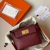 GPC Mode Mini Kelly 2424 evercolor & swift Bordeaux red Gold Hardware 21cm Full Handmade