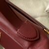 GPC Mode Mini Kelly 2424 evercolor & swift Bordeaux red Gold Hardware 21cm Full Handmade
