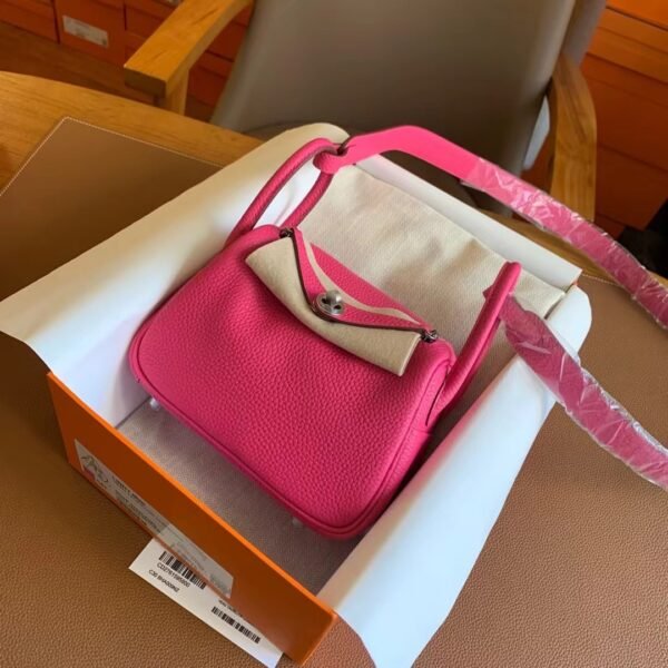 GPC Mode Mini lindy TC Leather 5R Rose Pink Silver Hardware 19cm Full Handmade