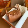 GPC Mode Mini lindy Touch Swift & crocodile Golden Brown Gold Hardware 19cm Full Handmade