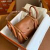 GPC Mode Mini lindy Touch Swift & crocodile Golden Brown Gold Hardware 19cm Full Handmade