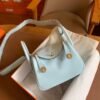 GPC Mode Mini Lindy Swift Leather Light Blue Gold Hardware 19cm Full Handmade