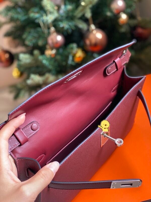 GPC Mode Kelly Elan Madame Bordeaux red Gold Hardware 27cm Full Handmade