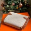 GPC Mode kelly depeches Canvas & Barenia White & Brown Silver Hardware 25cm Full Handmade