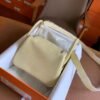 GPC Mode Mini lindy TC Leather Light Yellow Silver Hardware 19cm Full Handmade