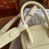 GPC Mode Mini lindy TC Leather Light Yellow Silver Hardware 19cm Full Handmade