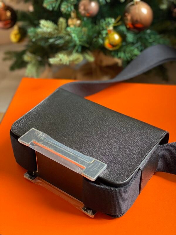 GPC Mode Geta bag Mysore Chever Leather Black Silver Hardware 20cm Full Handmade