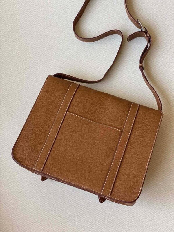 GPC Mode Steve Togo Leather Golden Brown Silver Hardware 36cm Full Handmade