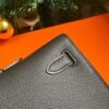 GPC Mode Kelly Long Wallet Epsom Black Gold Hardware Full Handmade
