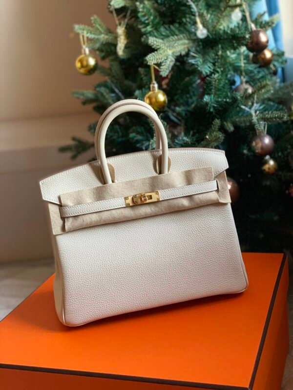 GPC Mode Birkin Togo Leather CK10 Cream White Gold Hardware 25cm Full Handmade