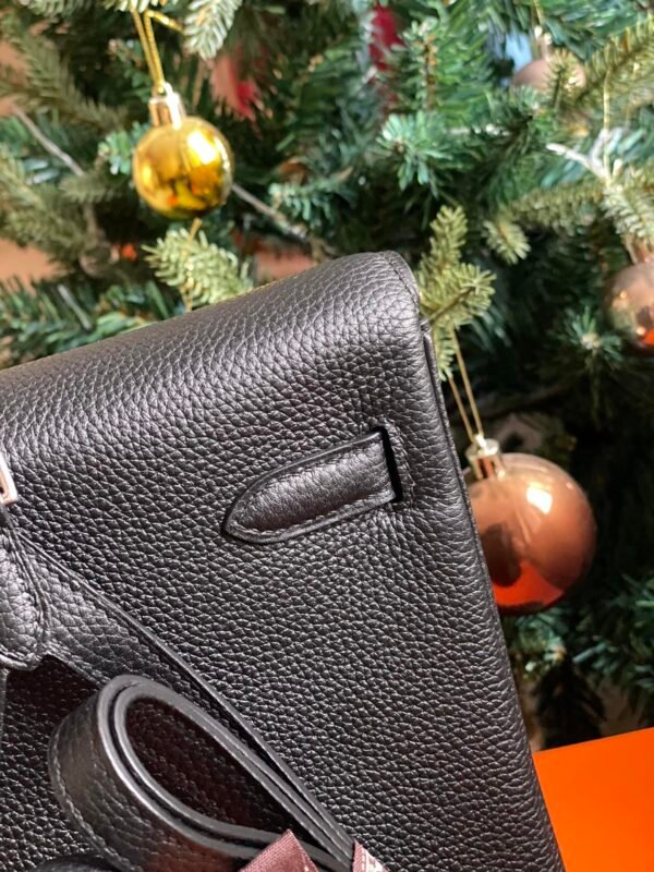 GPC Mode kelly ado Togo Leather Black Silver Hardware 22cm Full Handmade
