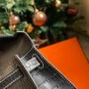 GPC Mode Mini Kelly Matte Alligator Crocodile Black Silver Hardware 19cm Full Handmade