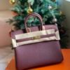 GPC Mode Birkin togo Leather Bordeaux Red Gold Hardware 25cm Full Handmade