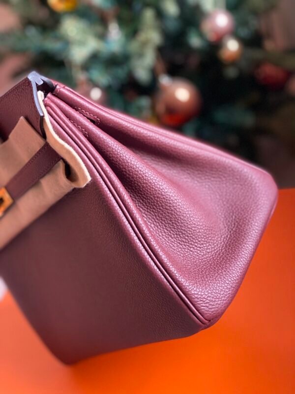 GPC Mode Birkin togo Leather Bordeaux Red Gold Hardware 25cm Full Handmade