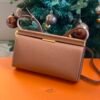 GPC Mode Clic Bags Evercolor Leather Golden Brown Gold Hardware 21cm Full Handmade