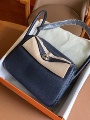GPC Mode Lindy TC Leather 2Z Deep Blue Silver Hardward 26cm Full Handmade