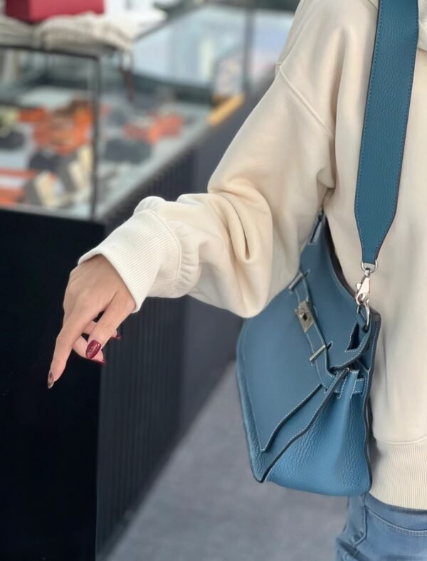 GPC Mode Jypsiere TC Leather Denim blue Silver Hardward 28cm Full Handmade