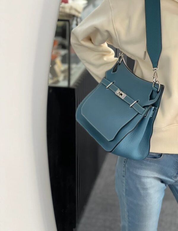GPC Mode Jypsiere TC Leather Denim blue Silver Hardward 28cm Full Handmade