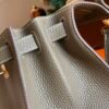GPC Mode Jypsiere TC Leather Etoupe Grey Gold Hardward 28cm Full Handmade