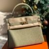 GPC Mode Kelly Togo Leather Q1 Sage green Gold Hardward 28cm Full Handmade