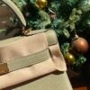 GPC Mode Kelly Togo Leather Q1 Sage green Gold Hardward 28cm Full Handmade