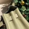 GPC Mode Kelly Togo Leather Q1 Sage green Gold Hardward 28cm Full Handmade